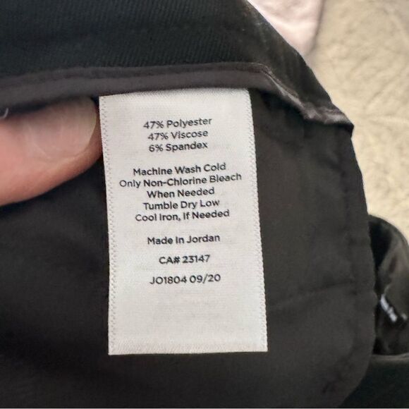 Talbots black Refined Bi-Stretch straight leg Pants w side zip size 4P- NWOT - Picture 10 of 12